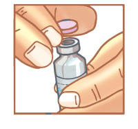 Removing Protective Cap from Vial