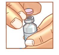 Removing Protective Cap from Vial Removing Protective Cap from Vial