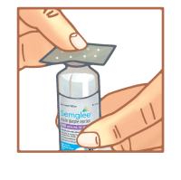 Cleaning Top of Vial with Alcohol Wipe Cleaning Top of Vial with Alcohol Wipe